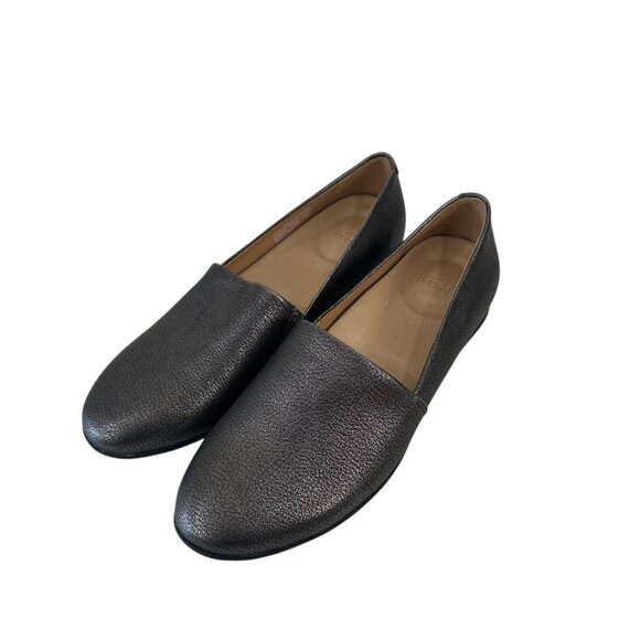 Dansko Larisa Womens Pewter Gray Metallic Leather Slip-On Loafers Size 36 Comfy - Picture 2 of 11